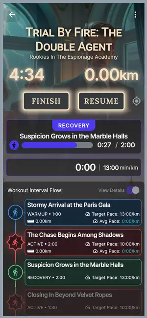 Epic Miles interface showing the Heat Mule core temperature HUD